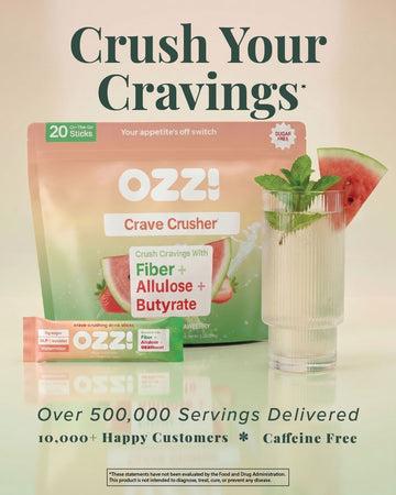 A glass of Ozzi Crave Crusher, the watermelon drink stick mixed with water