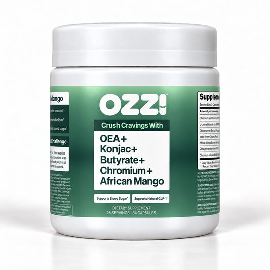 Ozzi natural GLP-1 supplement capsules, 84 capsules, 28 servings