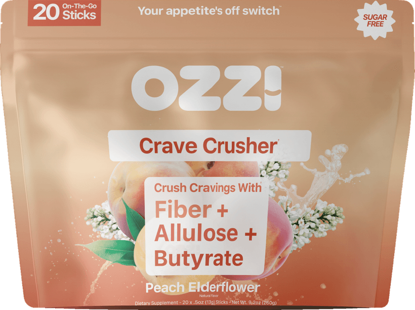 Ozzi Crave Crusher Peach Elderflower pouch